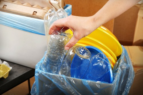Professional furniture disposal service in action